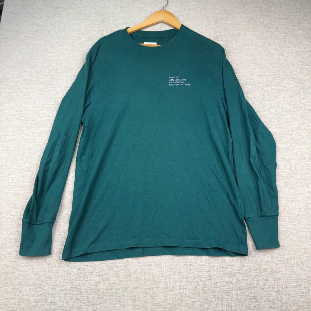 Aime Leon Dore Porsche 944 Carrera 4 Long Sleeve T-Shirt Green Mens L
